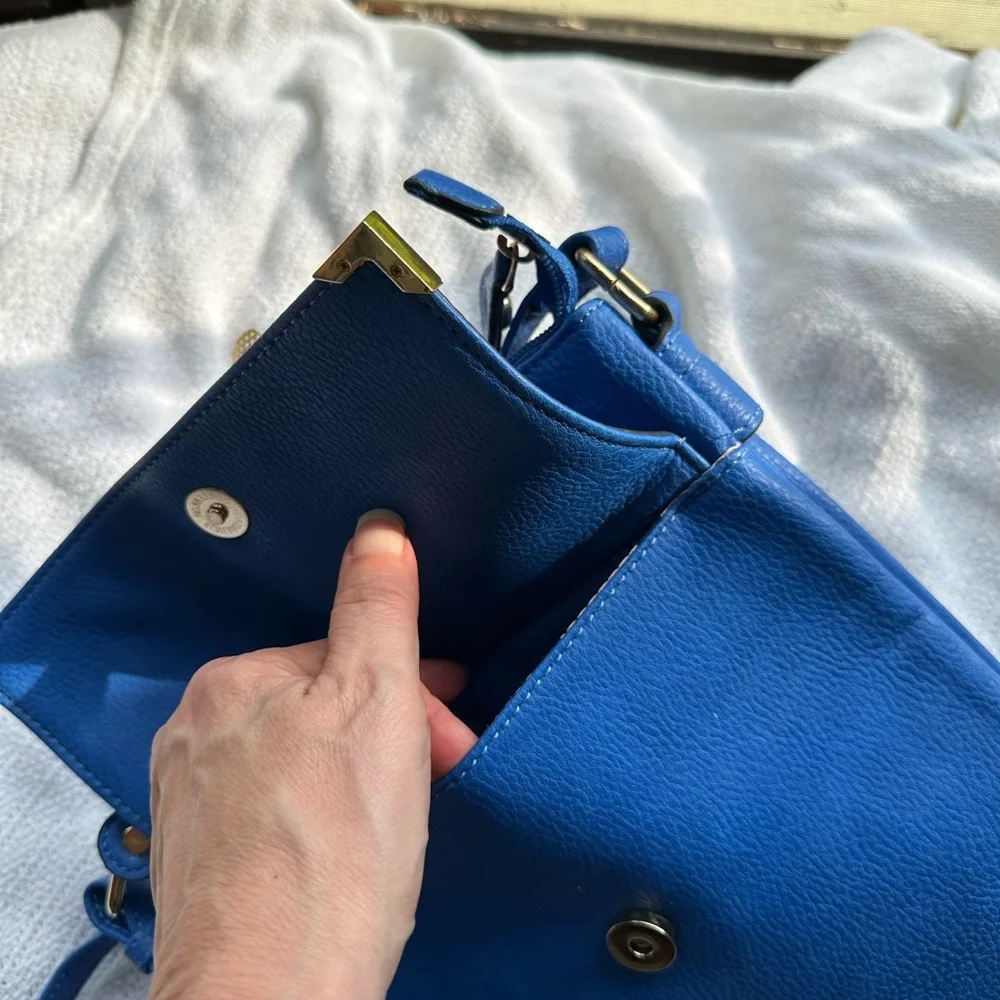 Blue purse for cross body or shoulder - Picture 6 of 6